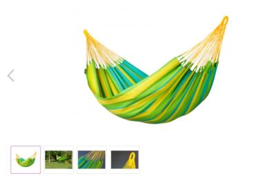 PREMIUM Singel Hängematte, SONRISA Polypropylen-Faser LA SIESTA Outdoor