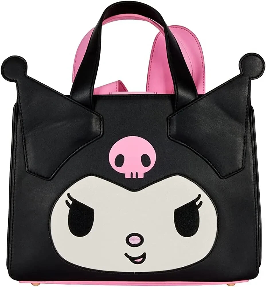 【Sanrio】Loungefly クロミ コンバーチブルクロスボディバッグ Loungefly Sanrio My Melody & Kuromi Double Sided Crossbody