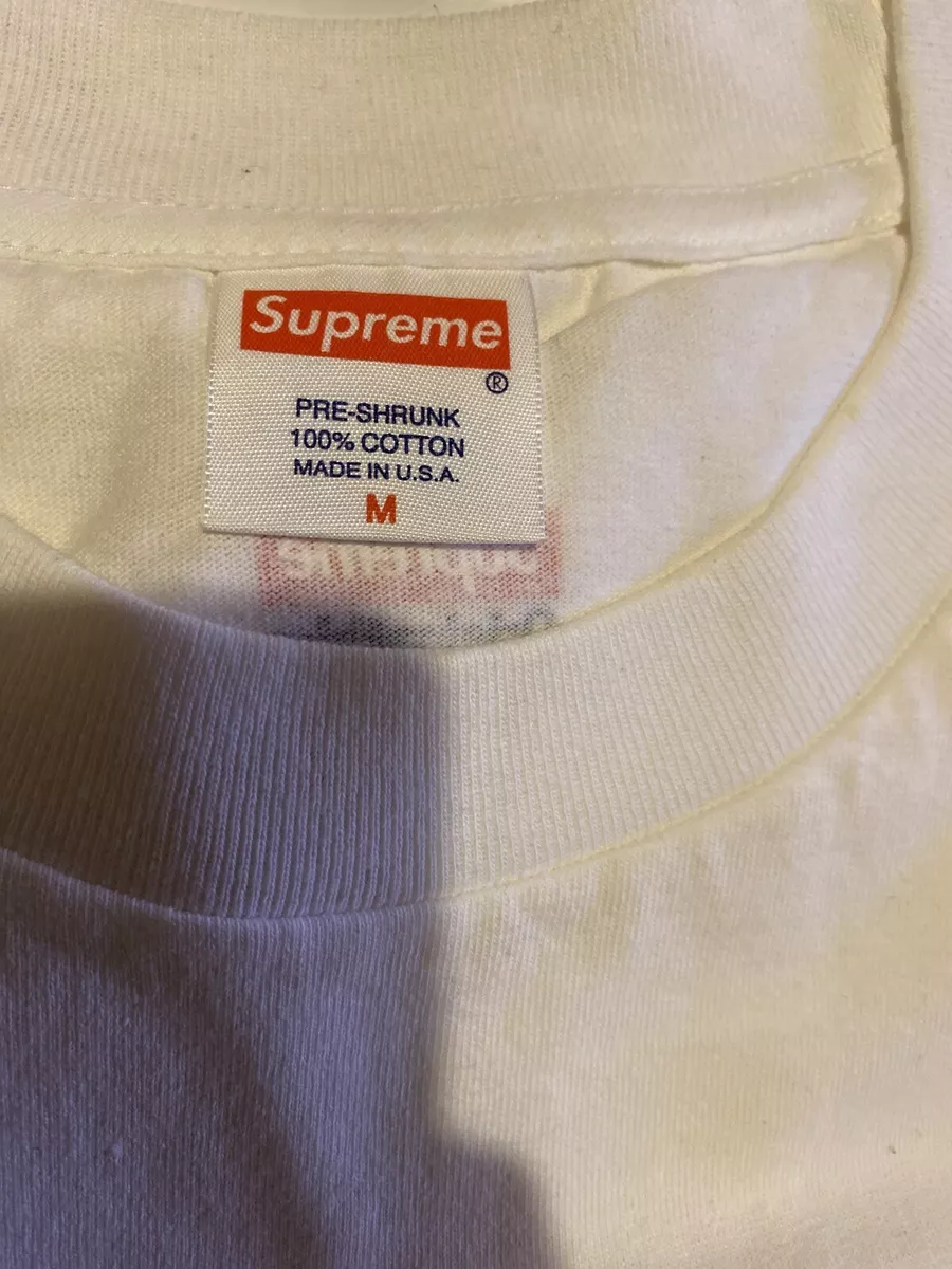 Supreme Kaws Original Fake Tee White Medium Brand New Unfolded eBay