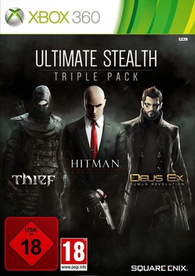 Microsoft XBOX 360 Spiel Thief + Hitman Absolution + Deus Ex Human Revolution