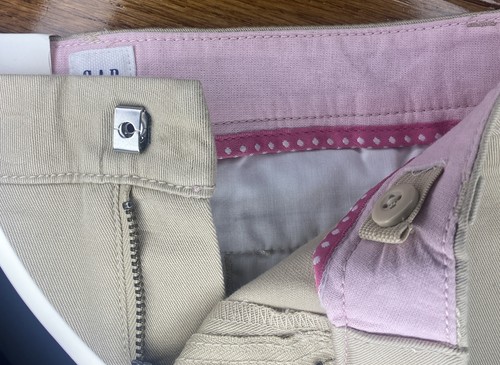 NEW! Gap Kids Khaki Classic Chino Shorts Mid Rise Relaxed Size 7 School Uniform - Picture 4 of 5