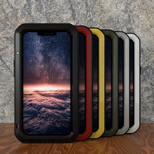 LOVEMEI Metal Gorilla Glass Case Shock/Water/Dustproof f iPhone 15 14 13 Pro Max - Picture 12 of 30