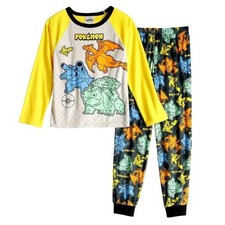NWOT Boys Size 10 Pokemon Pajama Set Charizard Pikachu 2 Piece Sleepwear PJ