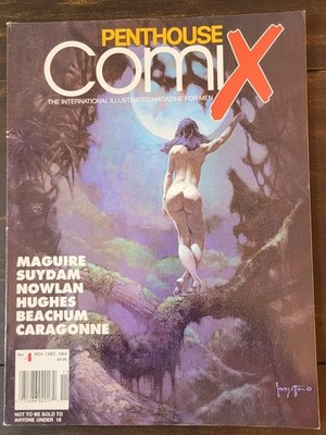 Penthouse Comix Vol.1 No. 4 November/December 1994. Frank Frazetta Cover!