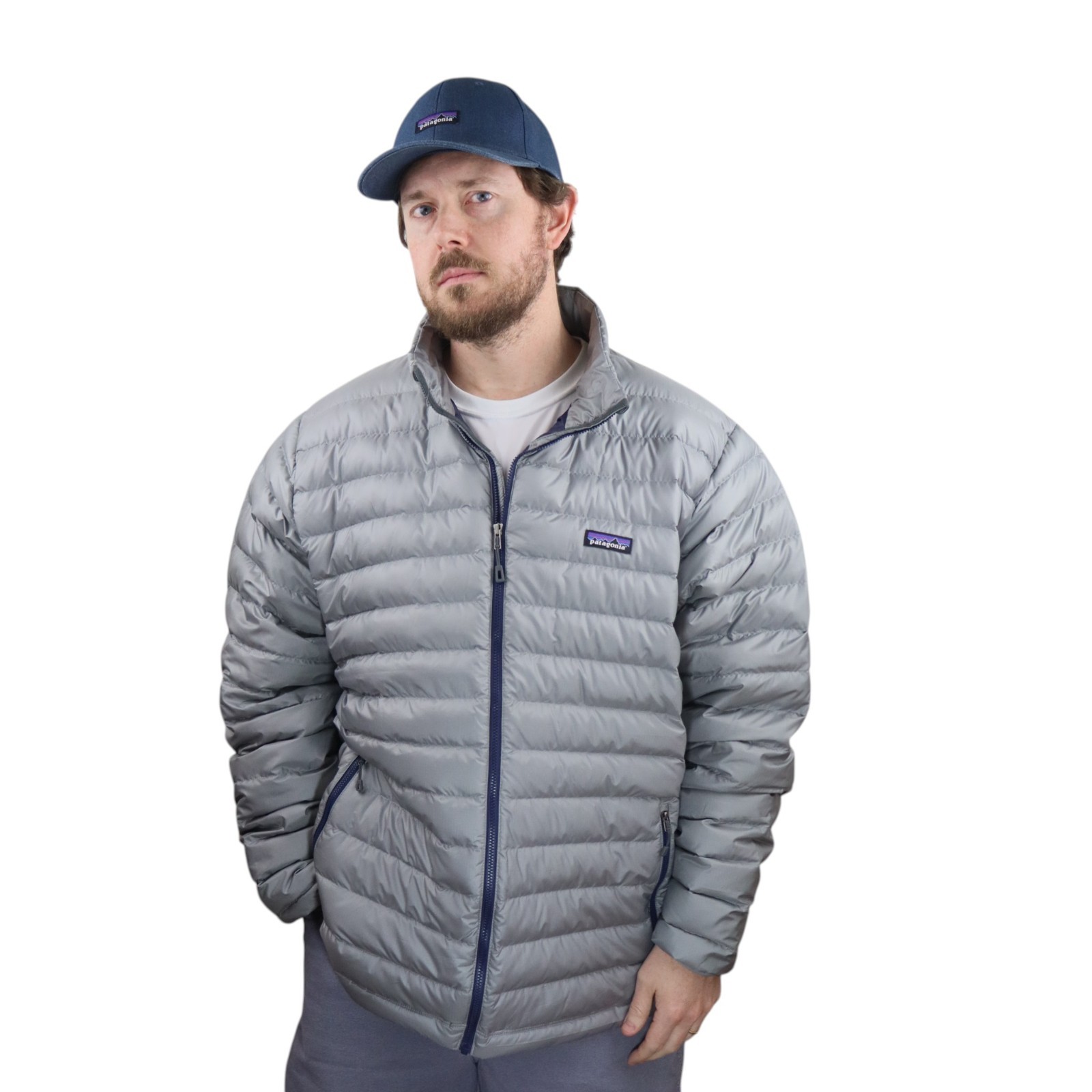 Patagonia Down Sweater Puffer Jacket Men's XXL Gray