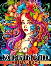 Tattoo Ausmalbuch: Wunderschöne Skizzen & Bilder zur Entspannung Geschenkidee
