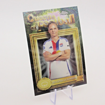 Eugenie Le Sommer   Queens Of Football Topps Chrome Womens - Lyon