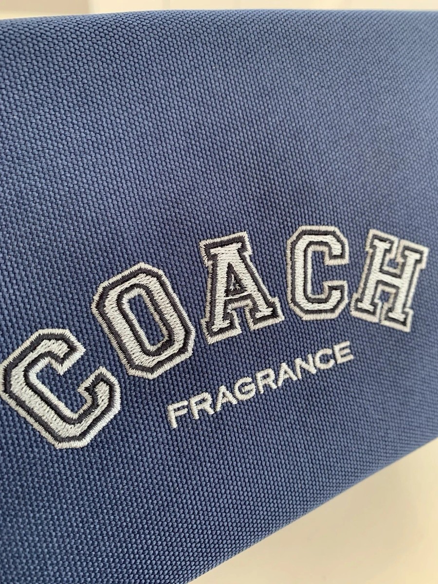 COACH Fragrance Pouch dark blue toiletry cosmetic travel dopp Bag