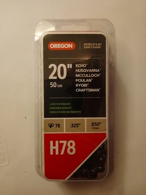 Oregon H78 20'' Low Kickback 78 Drive Links .325'' Saw Chain