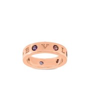 Bulgari 18K Rose Gold 0.15 Ct. Tw. Diamond  Amethist Ring Women's 54