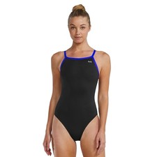 TYR Durafast Elite Hexa Diamondfit One Piece Swimsuit Women  s Size 30 S Black