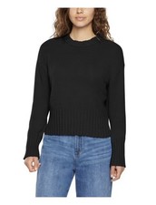 Women's Gap XS Black Crewneck Sweater Knit Long Sleeve NWOT