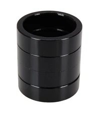 Bicycle BMX or MTB headset spacers for 1 1/8" threadless (SET of 4) 10mm - BLACK