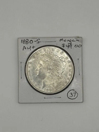 1880-S Morgan Silver Dollar – AU Details – Nice Luster – 90% Silver