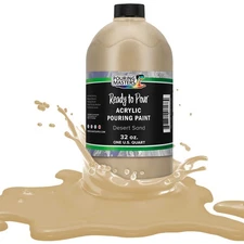 Pouring Masters Desert Sand 32-Ounce (Quart) Water-Based Acrylic Pouring Paint