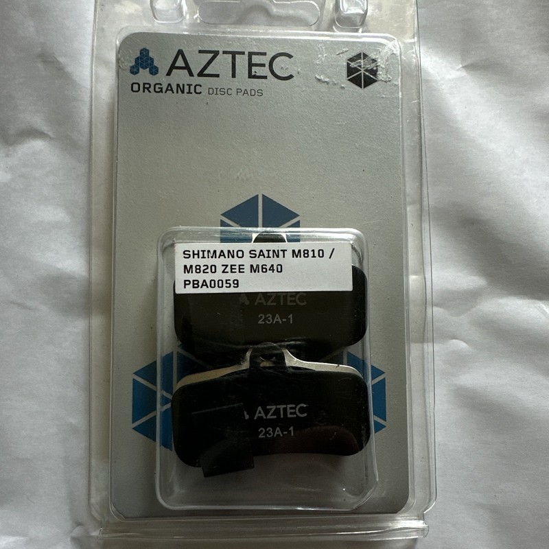 Aztec Organic Disc Brake Pads for Shimano Saint M810/M820 Zee M640 PBA0059