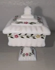 Vintage Westmoreland Milk Glass Pedestal Candy Box