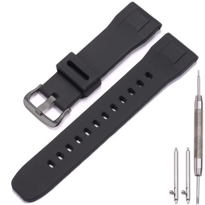 Waterproof Silicone Watchband 24mm for Casio Protrek PRG650 PRW6600 Men's Sports