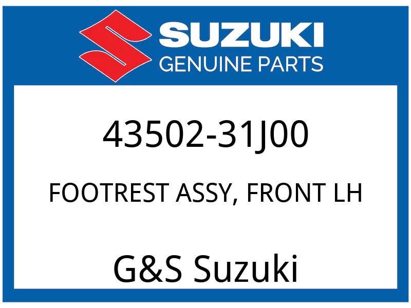 FOOTREST ASSY, FRONT LH