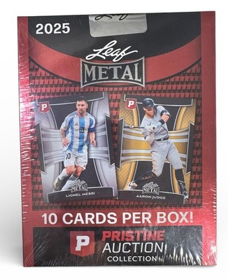 2025 Leaf Metal Pristine Auction Collection Sealed Box 10 Cards #/50 or Less