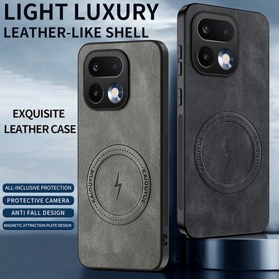 For Realme 16 Pro+ Luxury Retro Leather Shockproof Phone Case Hybrid Armor Cover