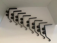 Stocking Holders - St. Nicholas Square Jingle Bells, Oil Rubbed Bronze, Set of 8