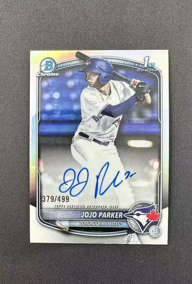 2025 Topps Bowman Draft Chrome Auto Jojo Parker 1st #CPA-JP /499 Refractor OL53