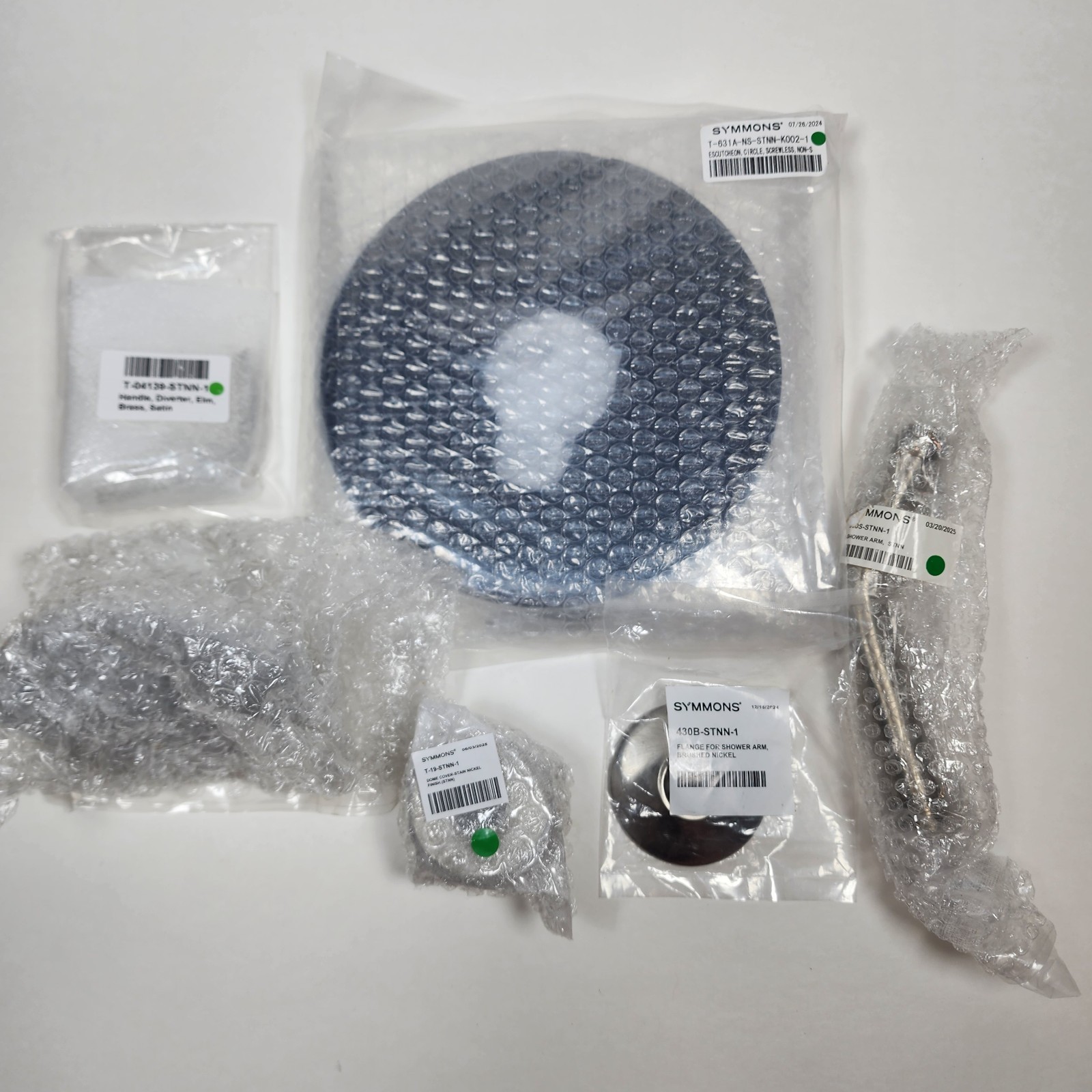 Symmons S-5502-1.5-TRM Elm Tub and Shower Trim- Less Valve, Satin Nickle