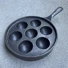 Vintage Griswold 962 A No 32 Cast Iron Aebleskiver Cake Pan Skillet Made In USA