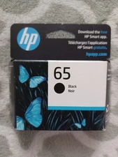 New Sealed HP 65 Black Ink Cartridge Genuine OEM N9K02AN Sealed Exp 05/2027