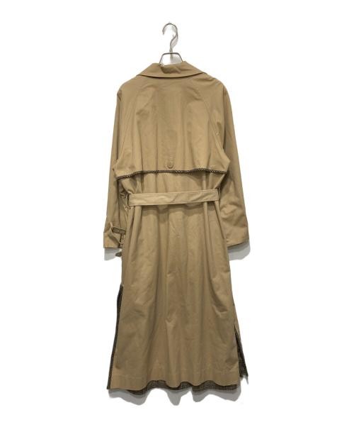 Ameri Reversible Beige Cotton Trench Coat Bspk Ch… - image 2