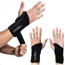 Advanced Wrist Brace - Copper Infused Adjustable Orthopedic Support Splint for P