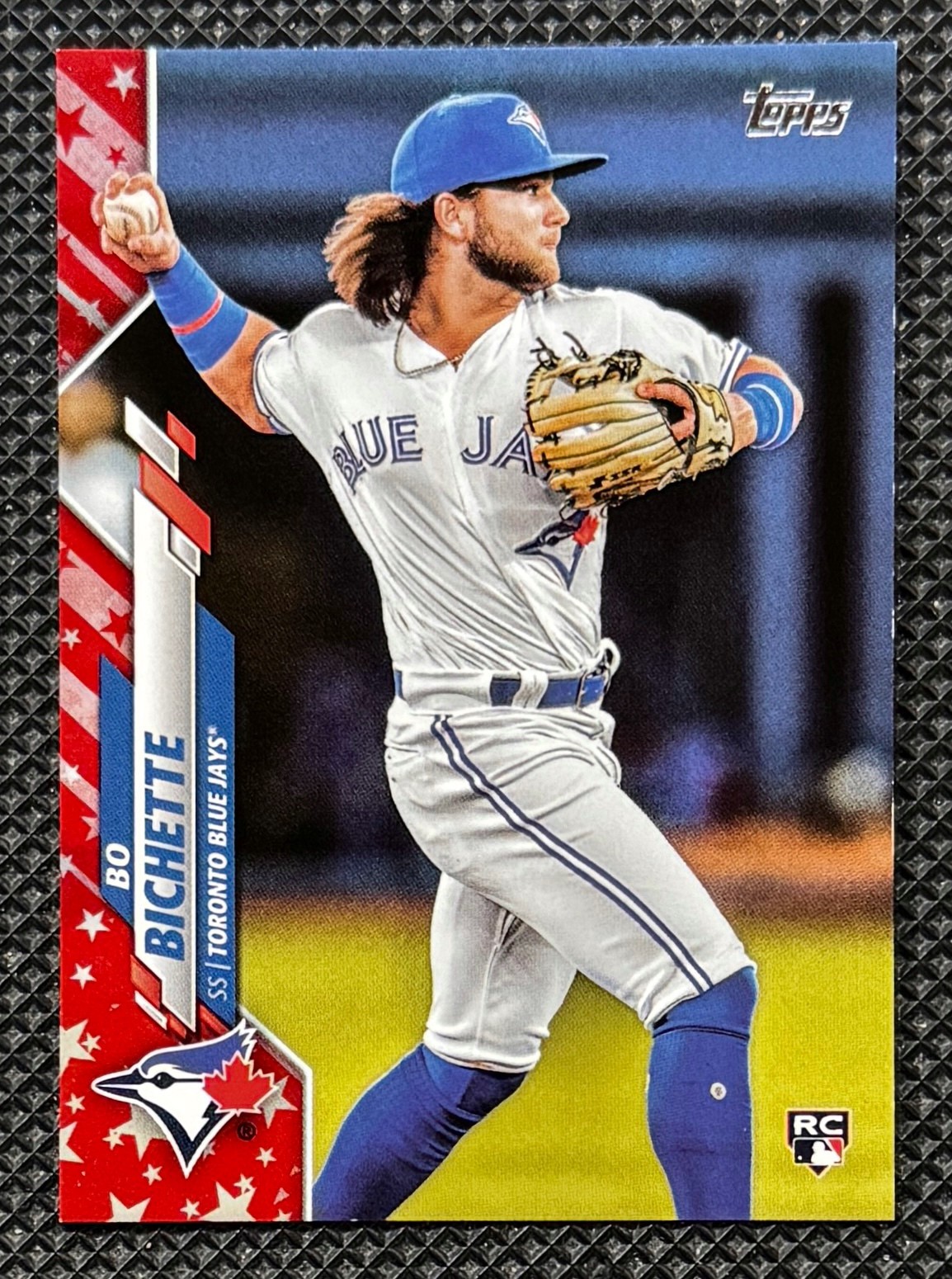 2020 Topps Series 1 Bo Bichette /76 Independence Day Parallel SP Rookie RC #78