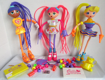 Betty Spaghetty SHOP TILL U DROP 1998 Set, Zoe Betty Hannah, missing 1 arm