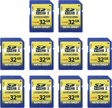 32GB Class 10 SDHC Flash Memory Card Standard Full Size SD Card USH-I U1 Trail C
