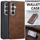 For Samsung Galaxy S26 S25 S24 S23 S22 S21 S20 Leather Flip Kickstand Case Cover