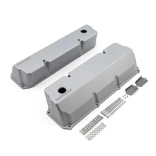 1970-82 FORD MERCURY 351C 400M CLEVELAND SILVER ALUMINUM TALL VALVE COVERS SET
