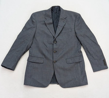 Ralph Lauren Men's Blazer Jacket Sport Coat Size 42L Blue Plaid Wool