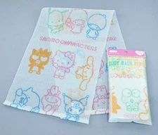 Kinugawa Company Sanrio Character Series Body Wash Towel Sanrio Characters -