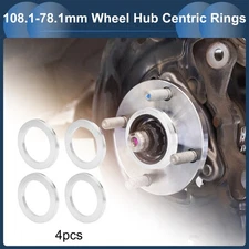 OD 108.1mm to ID 78.1mm Car Wheel Hub Centric Rings Aluminium Alloy 4 Pcs