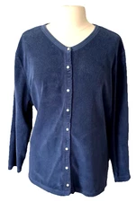 N.Y.L. New York Laundry Pearl Snap Front Jacket L/S Crew Neck Retro Grunge Gorp