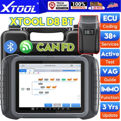 2025 XTOOL D8BT Auto All System Diagnostic Coding Bidirectional Car Programming