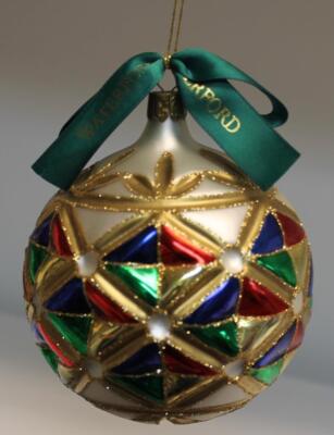 Waterford Holiday Heirlooms Cross Cut Ball Ornament | eBay
