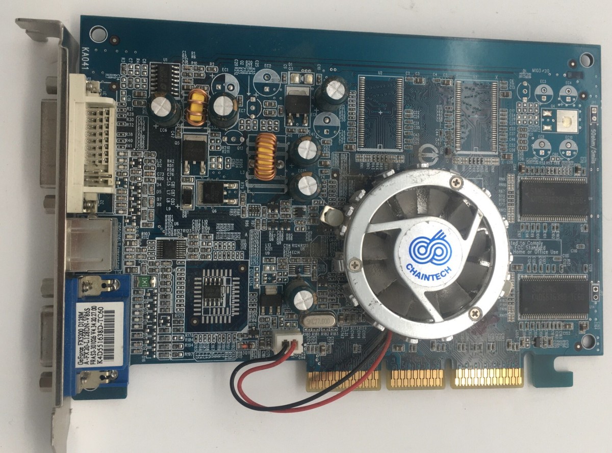 GEFORCE FX5200 D128M VIDEO CARD AGP A-FX20-L128DN-V86S S