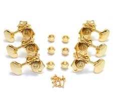 Grover Original 18:1 Gold Sta-Tite Vintage Open Gear Guitar Tuners V97-18GA