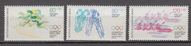 Germany Berlin 1984 ** Mi.716/18 Olympische Spiele | Radrennen
