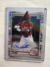 Quin Cotton - 2020 Bowman Chrome 1st Prospect Auto Refractor /499 Pre RC