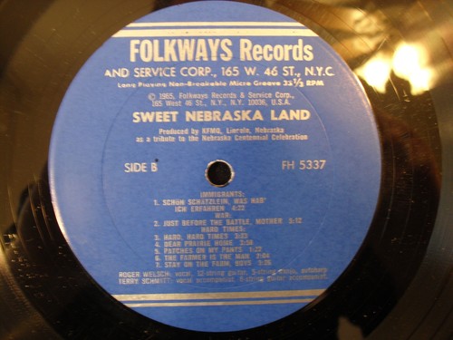 Roger Welsch / Terry Schmitt, Sweet Nebraska Land, Folkways FH 5337, 1965 Insert - Picture 5 of 5