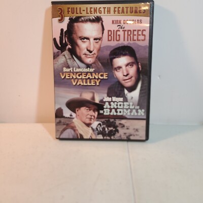 Three Features The Big Trees &Vengeance Valley& angel, and the Badman DVD
