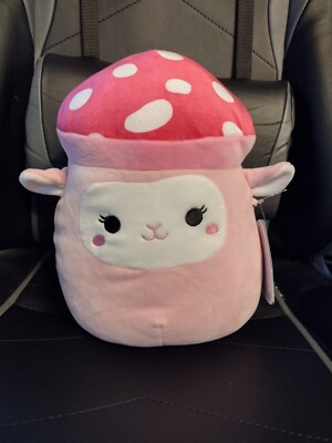 Elsa Lamb Sheep w Mushroom Hat Squishmallows 8  2022 Exclusive plush Easter